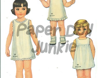 Printable paper dolls Etsy image regarding Printable Vintage Paper Dolls titled Printable paper dolls Etsy